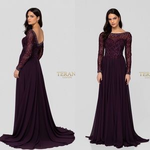 Plum evening gown NWT